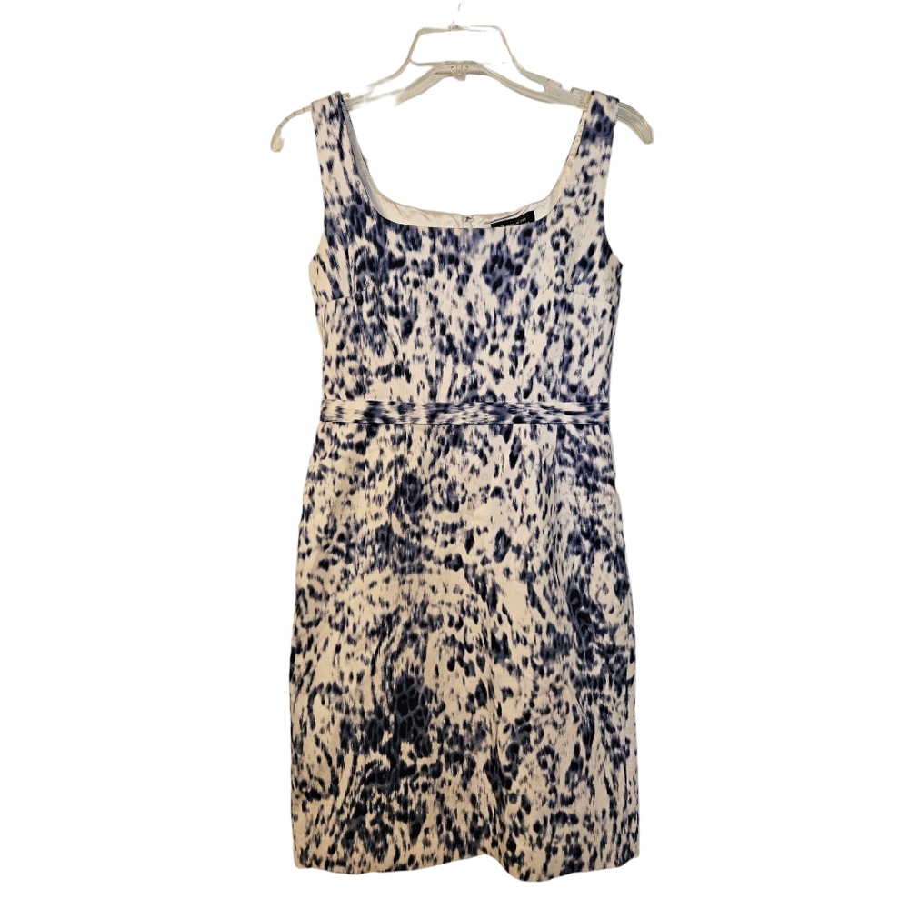 Tahari ASL Sleeveless Mini Dress Size 4 Navy
